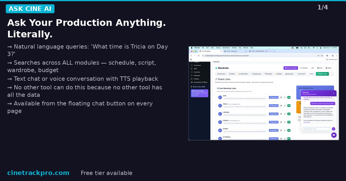 CineTrack Pro Dashboard